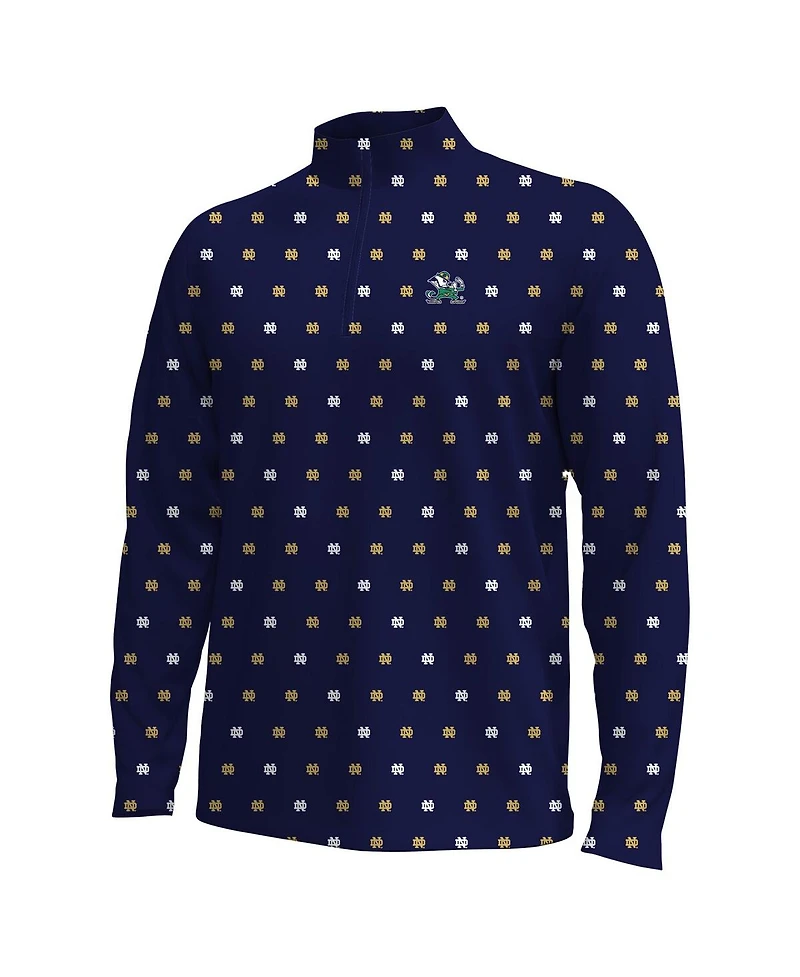 Under Armour Men's Navy Notre Dame Fighting Irish Gameday Armourfuse Half-Zip Jacket