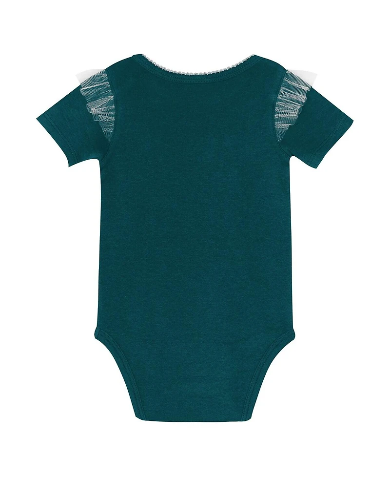 Outerstuff Girls Baby Boys and 2-Piece Philadelphia Eagles My Team Rocks Bodysuit Skirt Set