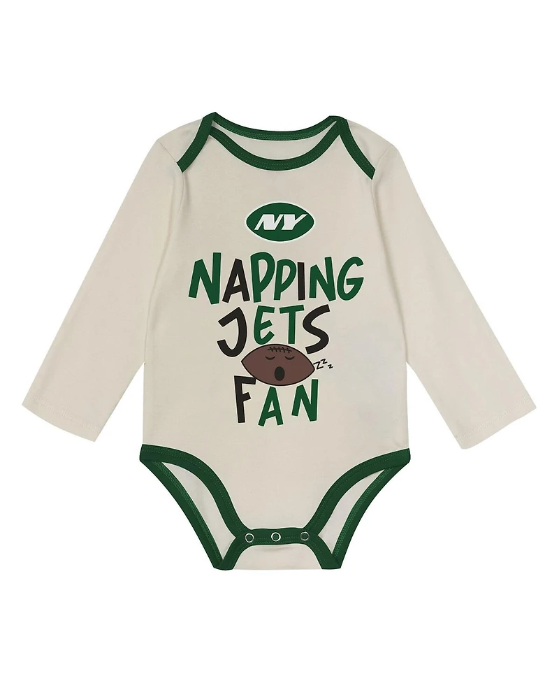 Outerstuff Baby Boys and Girls 3-Piece Green New York Jets Little Champ Set