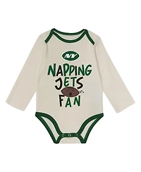Outerstuff Baby Boys and Girls 3-Piece Green New York Jets Little Champ Set