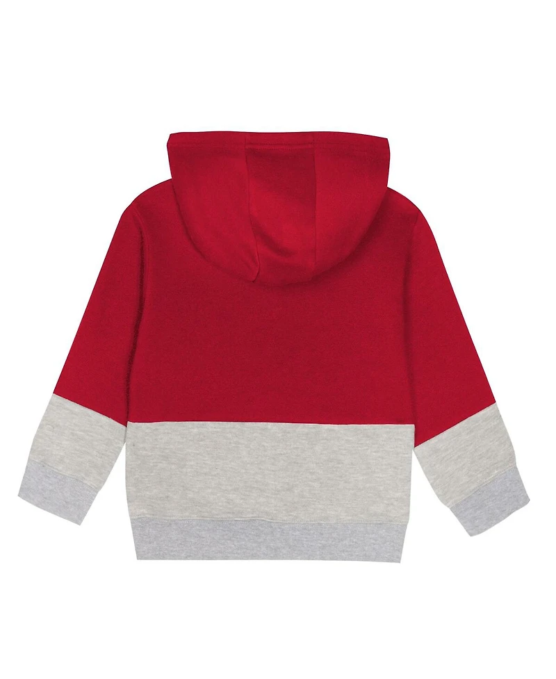 Outerstuff Toddler 2-Piece Scarlet San Francisco 49ers Lineman Fleece Hoodie and Pants Set