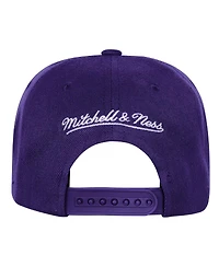 Mitchell & Ness Big Boys and Girls Purple Charlotte Hornets Anniversary Duo Front Snapback Hat