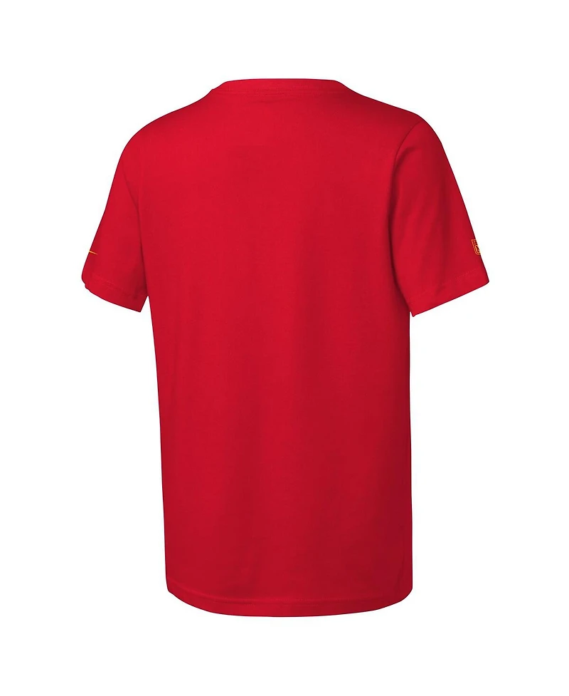Nike Big Boys and Girls Red Kansas City Chiefs Sideline Team Issue T-Shirt