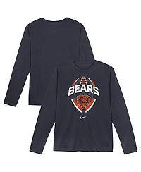 Nike Toddler Navy Chicago Bears Primetime Legend Icon Long Sleeve Performance T-Shirt