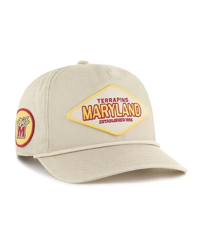 '47 Brand Men's and Women's Cream Maryland Terrapins Outdoorsmen Cairn Hitch Adjustable Hat
