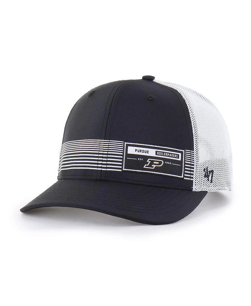 '47 Brand Men's Black Purdue Boilermakers Rangefinder Brrr Trucker Adjustable Hat