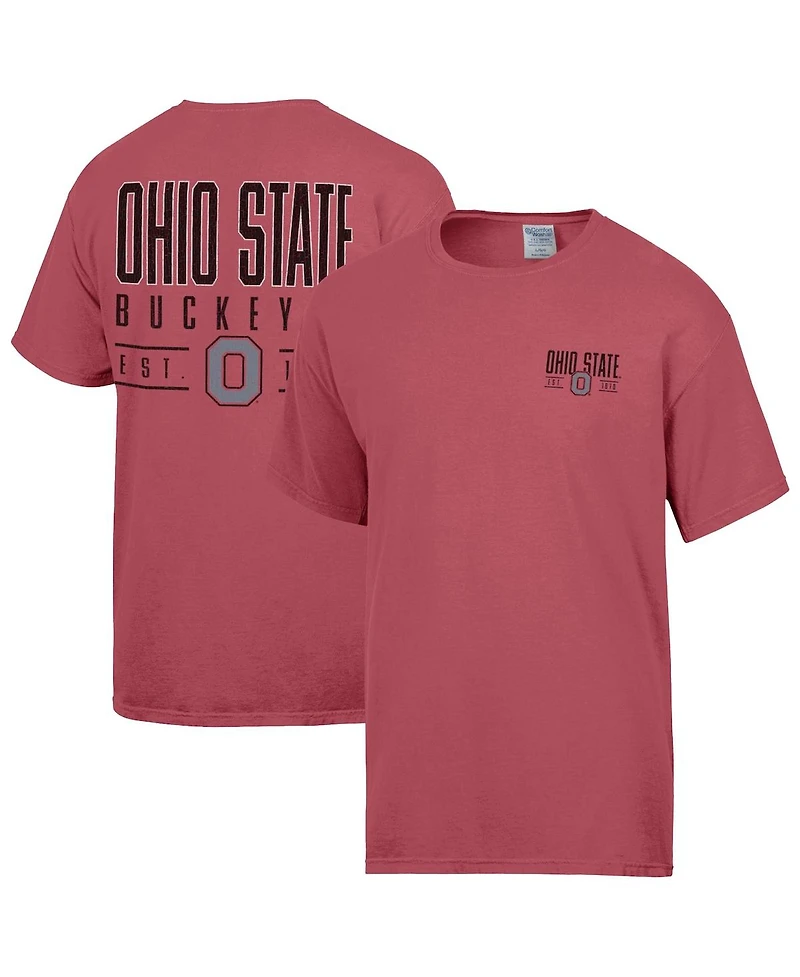 Comfortwash Men's Scarlet Ohio State Buckeyes Big Name T-Shirt