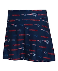 Concepts Sport Women's Navy New England Patriots Mosaic Allover Print Skort