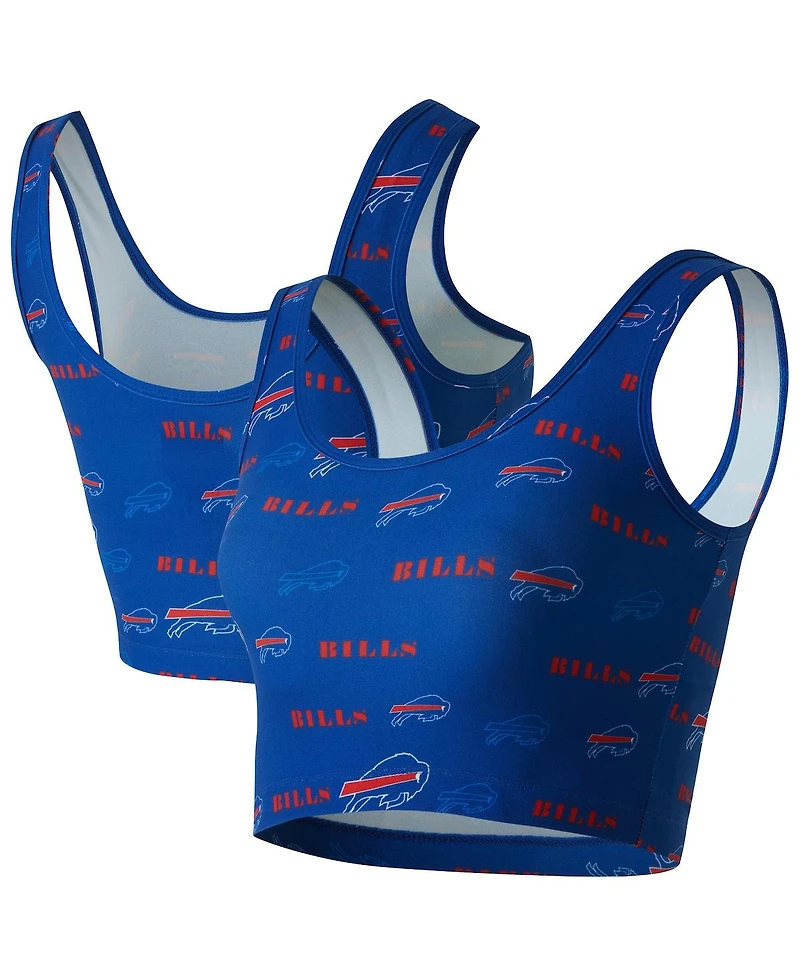 Concepts Sport Women's Royal Buffalo Bills Mosaic Allover Print Bralette