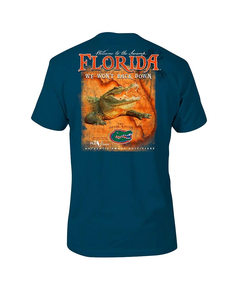 FLoGrown Men's Royal Florida Gators Florida We Won't Back Down T-Shirt