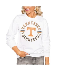 Gameday Couture Women's White Tennessee Volunteers Oversized Days Perfect Crew Sweatshirt