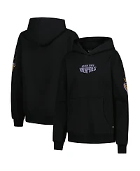 The Wild Collective Women's Black Golden State Valkyries Icon Fleece Pullover Hoodie