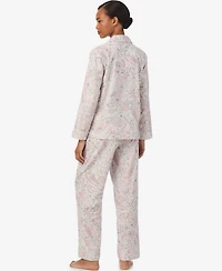 Lauren Ralph Women's 2-Piece Striped Pajama Top and Pant Set