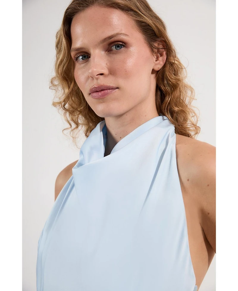 Karen Millen Women's Woven Satin Maxi Dress
