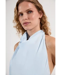 Karen Millen Women's Woven Satin Maxi Dress