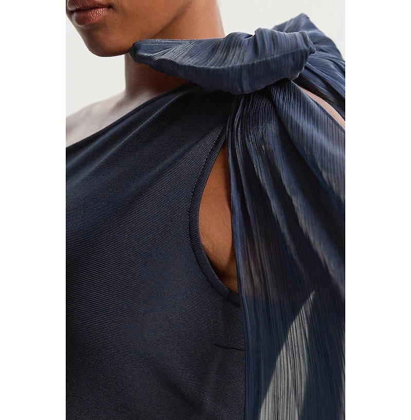 Karen Millen Women's Tassel Sleeve Detail Maxi Dress