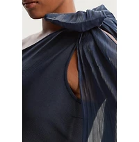 Karen Millen Women's Tassel Sleeve Detail Maxi Dress