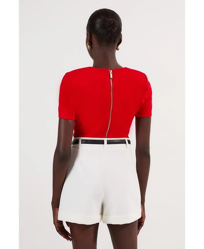 Karen Millen Women's Sweetheart Neckline Bodysuit