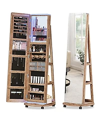 Vlsrka Jewelry Mirror Cabinet with Mirror and Lights