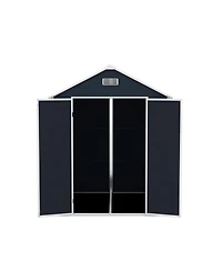 Streamdale Furniture 6x6 Resin Storage Shed - Waterproof Uv Proof Dark Gray