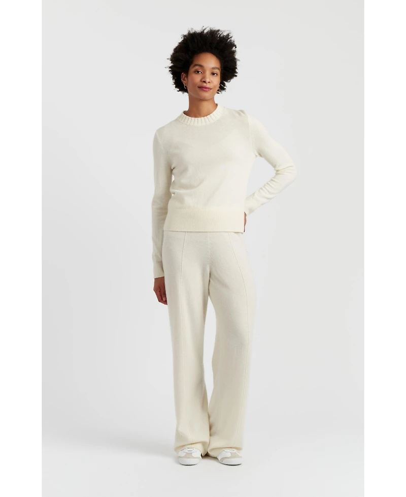 Chinti & Parker Women's Wool Cashmere Cropped Sporty Sweater