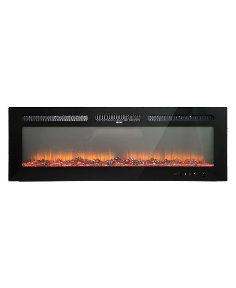 60''Classic Built-in or Wall-Mounted Direct Vent Electric Fireplace