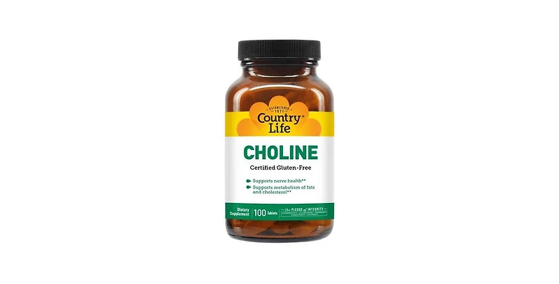 Country Life Choline, 266 Mg, 100 Tabs