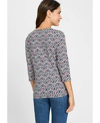 Olsen Women's Retro Print T-Shirt