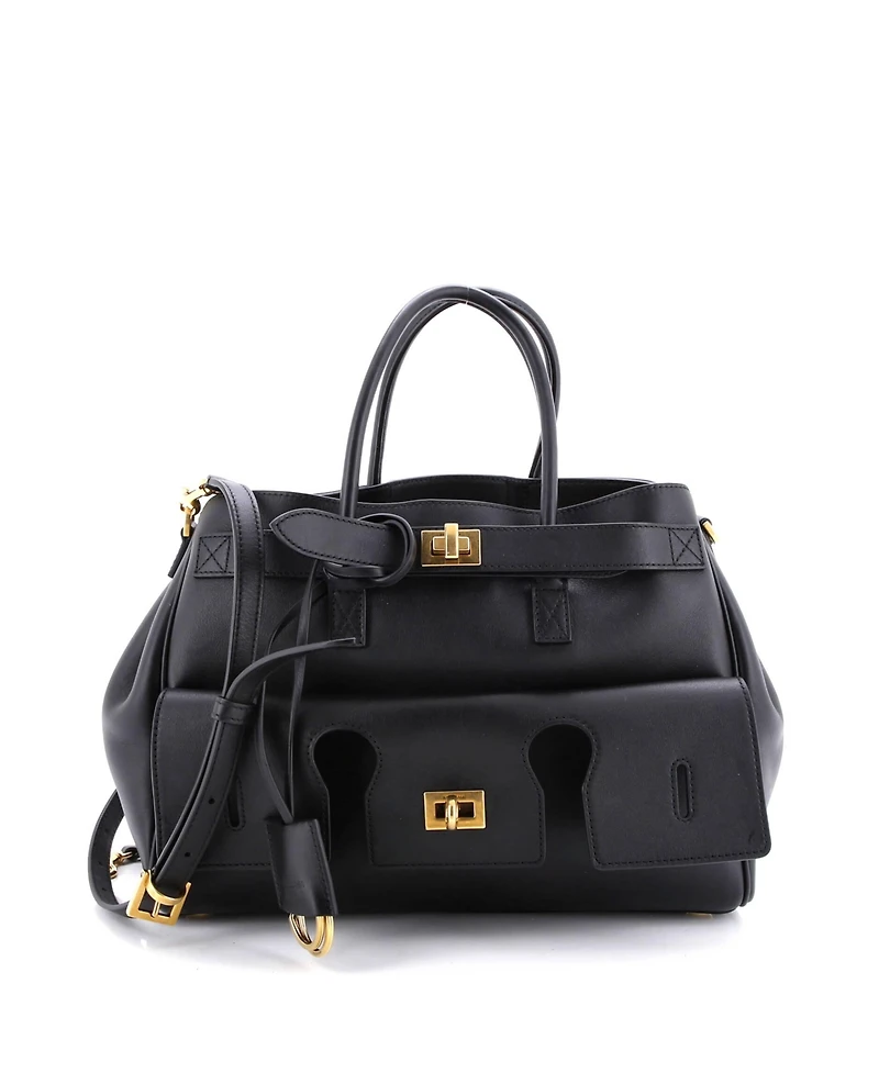 Pre-Owned Balenciaga Small Bel Air Carry All Bag Leather