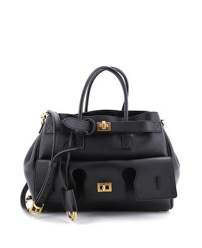 Pre-Owned Balenciaga Small Bel Air Carry All Bag Leather