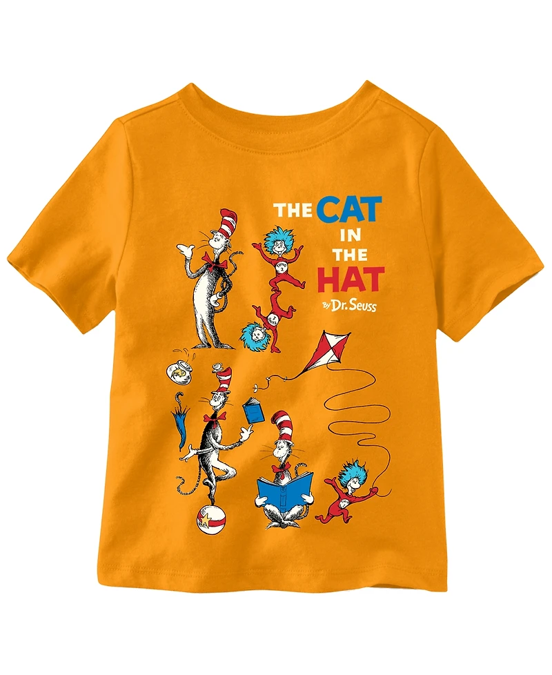 Dr. Seuss Boys 2T-5T the Cat Hat Short Sleeve T-Shirt