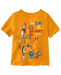 Dr. Seuss Boys 2T-5T the Cat Hat Short Sleeve T-Shirt