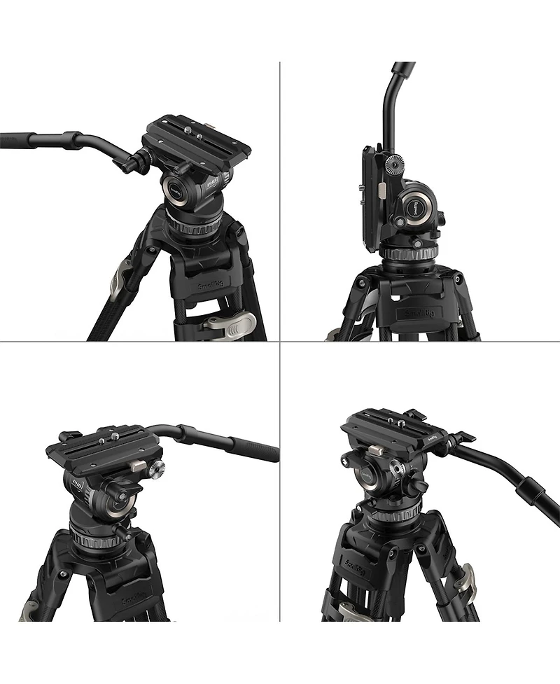 SmallRig Ad-Pro8 FreeBlazer 3-Section Carbon Fiber Tripod with PH8 Fluid Head