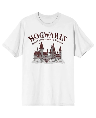 Harry Potter Hogwarts Play on White Short Sleeve Adult T-Shirt-5XL