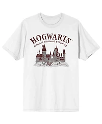 Harry Potter Hogwarts Play on White Short Sleeve Adult T-Shirt-5XL