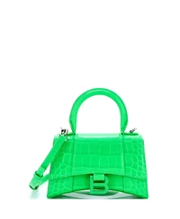 Pre-Owned Balenciaga Xs Hourglass Top Handle Bag Embossed Leather