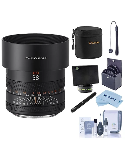 Hasselblad Xcd 38mm f/2.5-32 Lens, Bundle with Soft Lens Case, 72mm Filter Kit, Lens Shade and Cleaning Kit