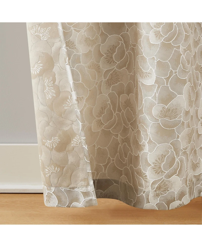 5th Avenue Lux Bythe Textured Grommet Window Curtain Panel Pair 2 Piece Window Curtain