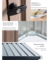 Aecojoy 7'x7' Outdoor Storage Shed