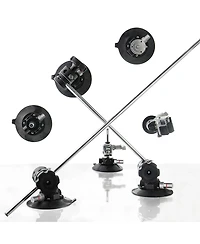Kupo 6" Metal Pump Suction Cup with Detachable 5/8" Swiveling Baby Adapter