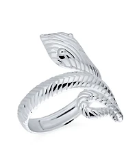 Bling Jewelry Egyptian Cobra Serpent Snake Wrap Coil Boho Statement Ring Sterling Silver