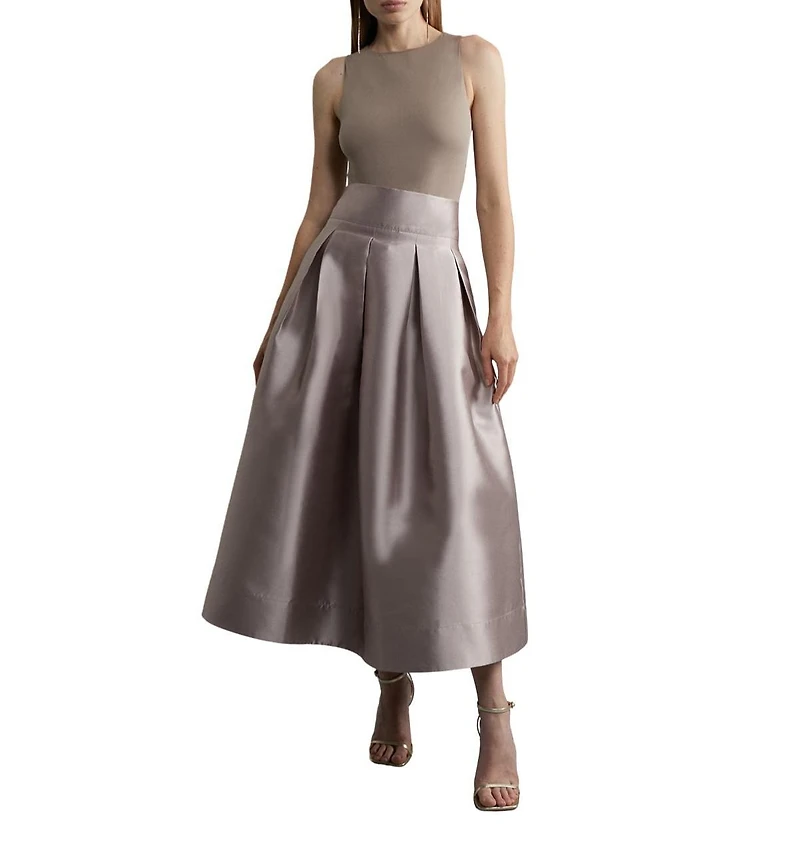 Karen Millen Women's Twill Woven Prom Maxi Skirt
