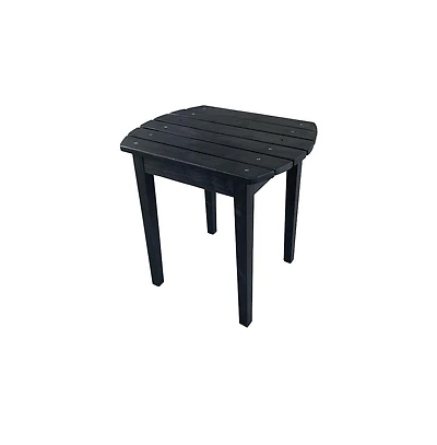Jiallo Sky Blue Solid Wood Side Table