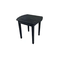 Jiallo Sky Blue Solid Wood Side Table