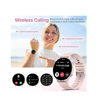 Ruxing Smart Smart Watch Gift For Women, 1.39-Inch Full Touch Screen, Smart Call Watch With Answer And Make Call For Ios And Android Phones, Message P