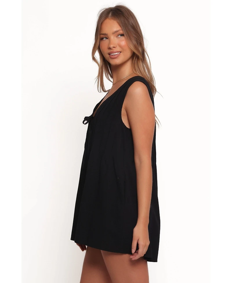 Petal and Pup Women's Kallie Tie Front Romper