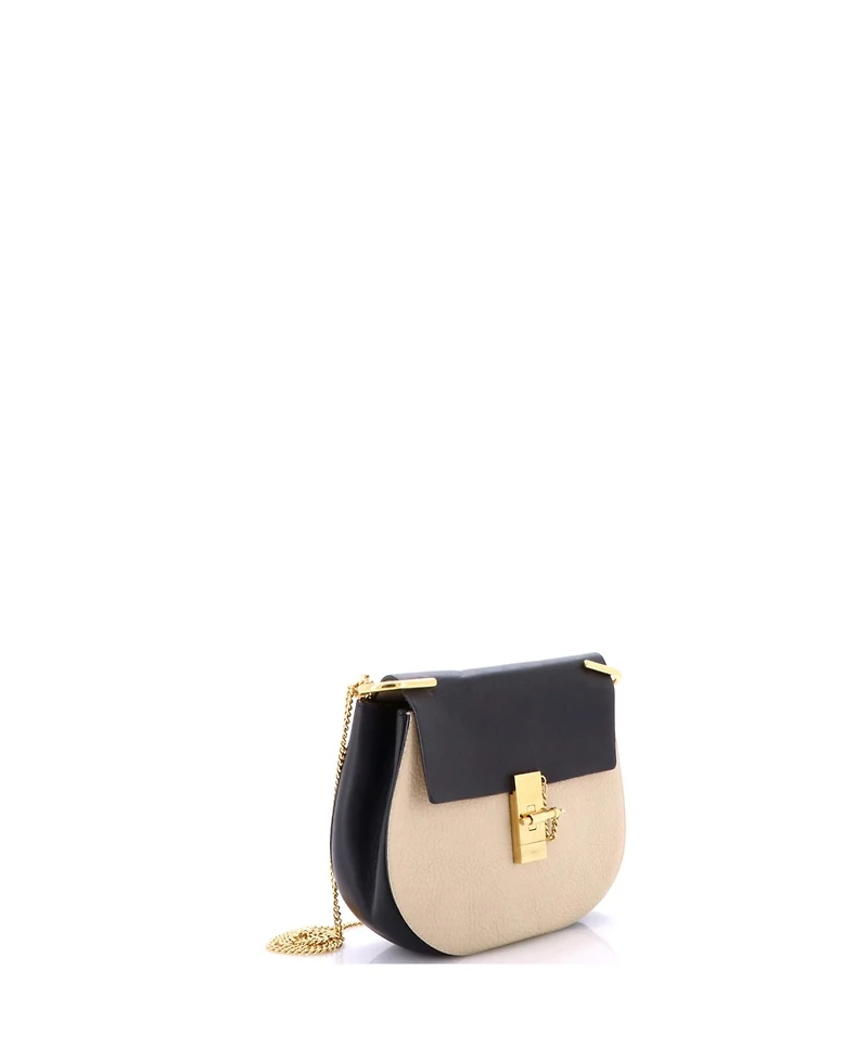 Pre-Owned Chloe Mini Drew Crossbody Bag Leather