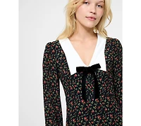 French Connection Women's Printed Long Sleeve Mini Dress