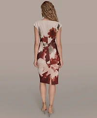 Donna Karan New York Women's Floral Sheath Dress