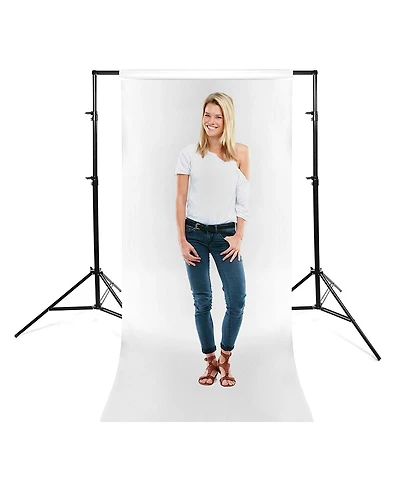 Savage Port-a-Stand Background Support System with 53"x36' Widetone Seamless Background